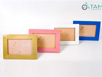 Khung ảnh đơn giản để bàn 10x15 gỗ trơn các màu